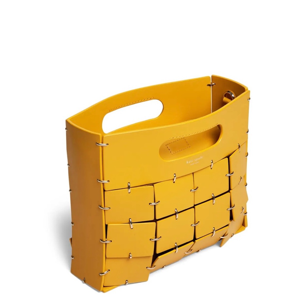 Kate Spade Mustard Woven Shoulder Bag - Picture 3 of 14